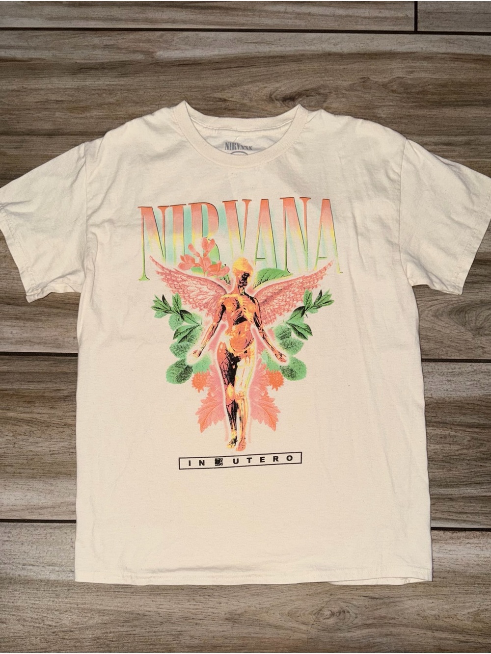 NIRVANA Cream Short-Sleeve 'In Utero' Graphic Tee